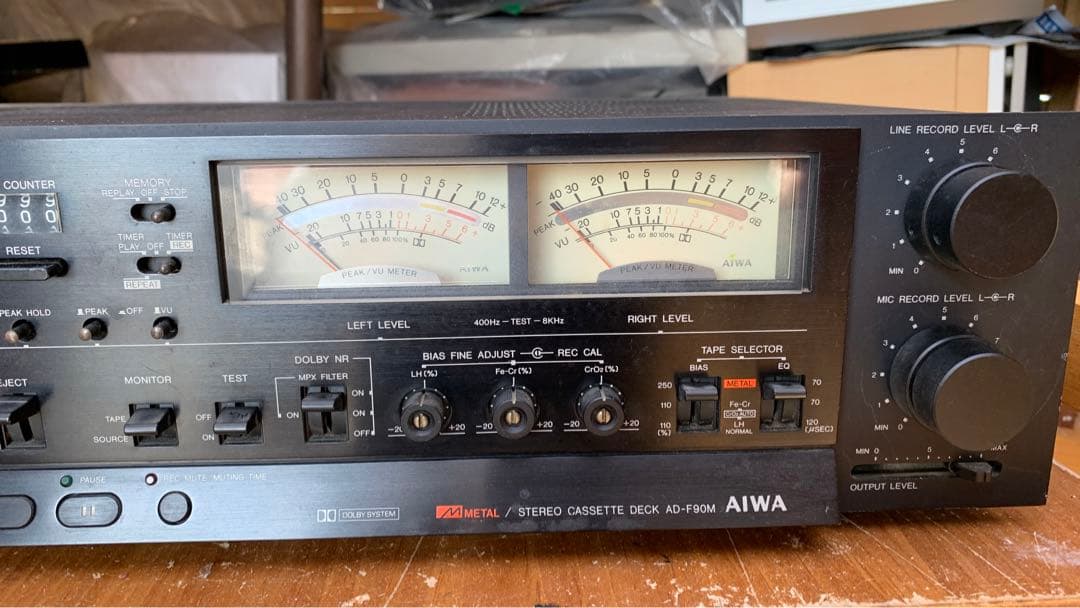 M5998 AIWA アイワ カセットデッキ AD-F90M ジャンク