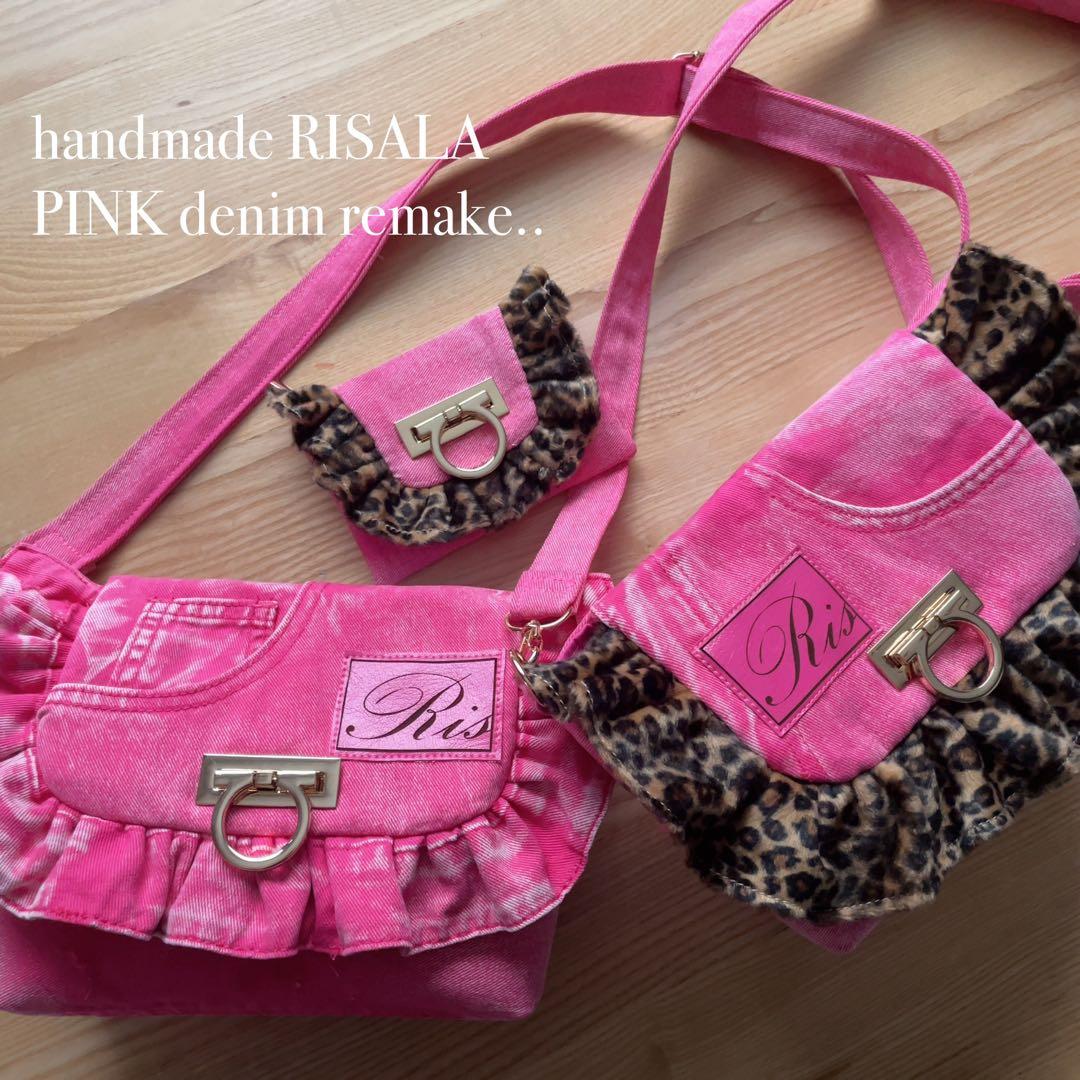 ピンク デニム リメイク セット
