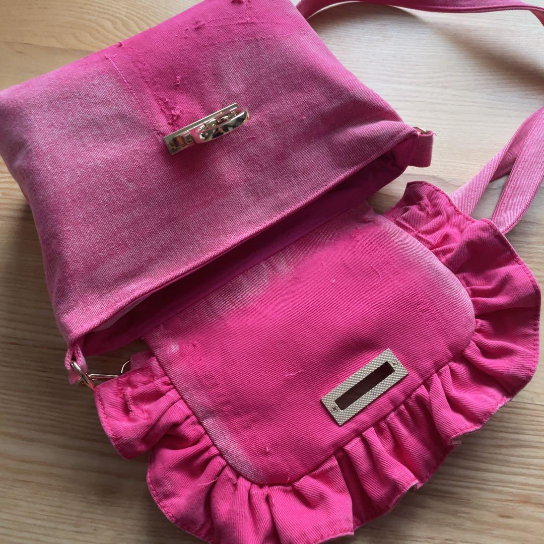 ピンク デニム リメイク セット