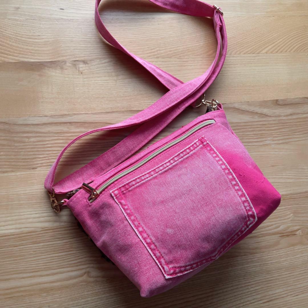 ピンク デニム リメイク セット