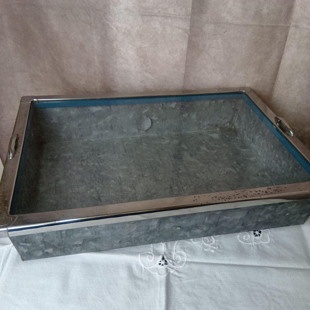 ♥ヴィンテージ　ブリキガラスケース　昭和レトロ♥