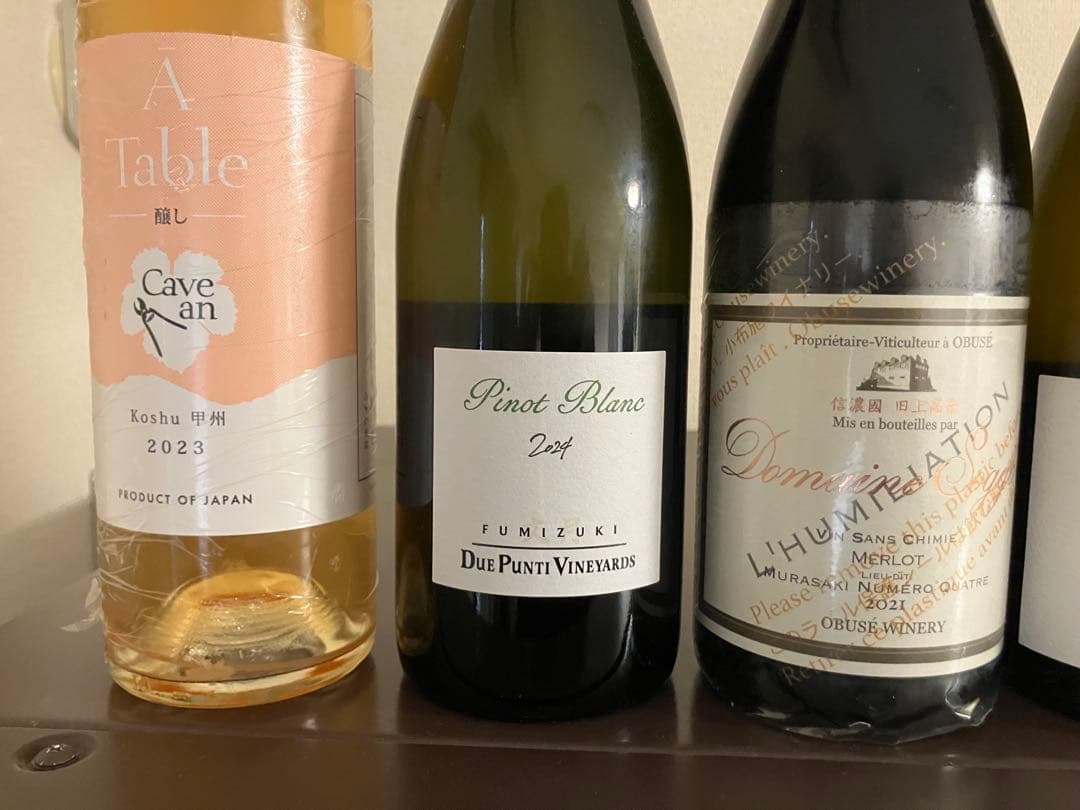 クール便着払　貴重な日本ワイン6本セット