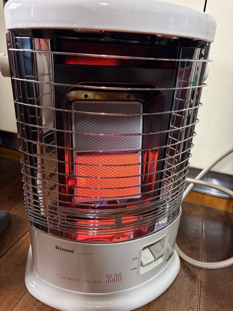 Rinnaiリンナイ都市ガス赤外線ストーブR-852PMSⅢ 美品　動作確認済