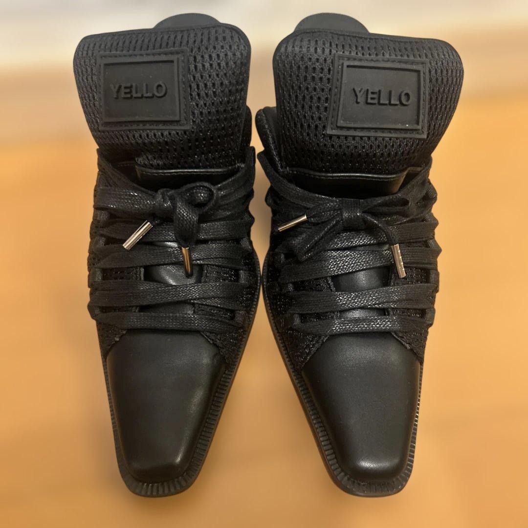 YELLO ブラック スニーカーサンダル