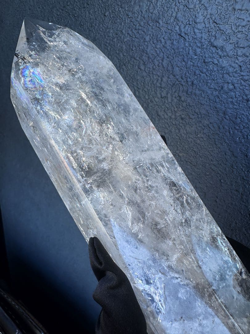 巨大 高品質浄化超強いパワーレインボーヒマラヤクラスターパワーストーンA1101