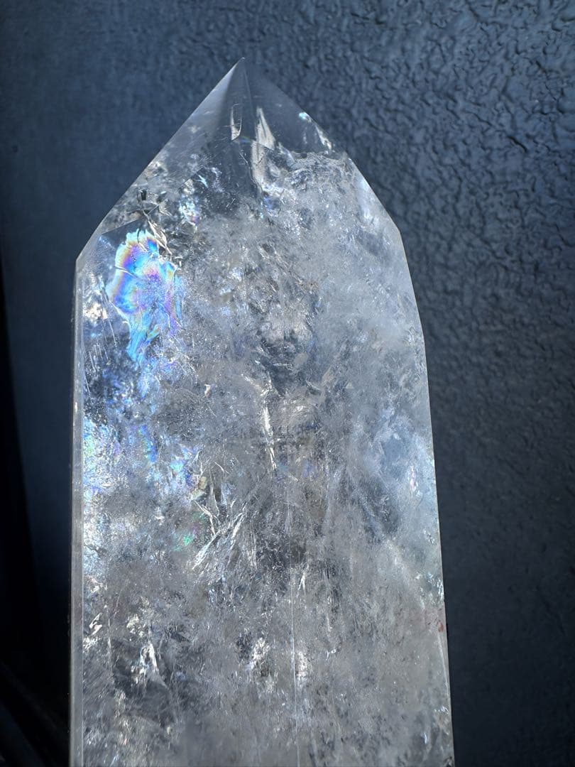 巨大 高品質浄化超強いパワーレインボーヒマラヤクラスターパワーストーンA1101