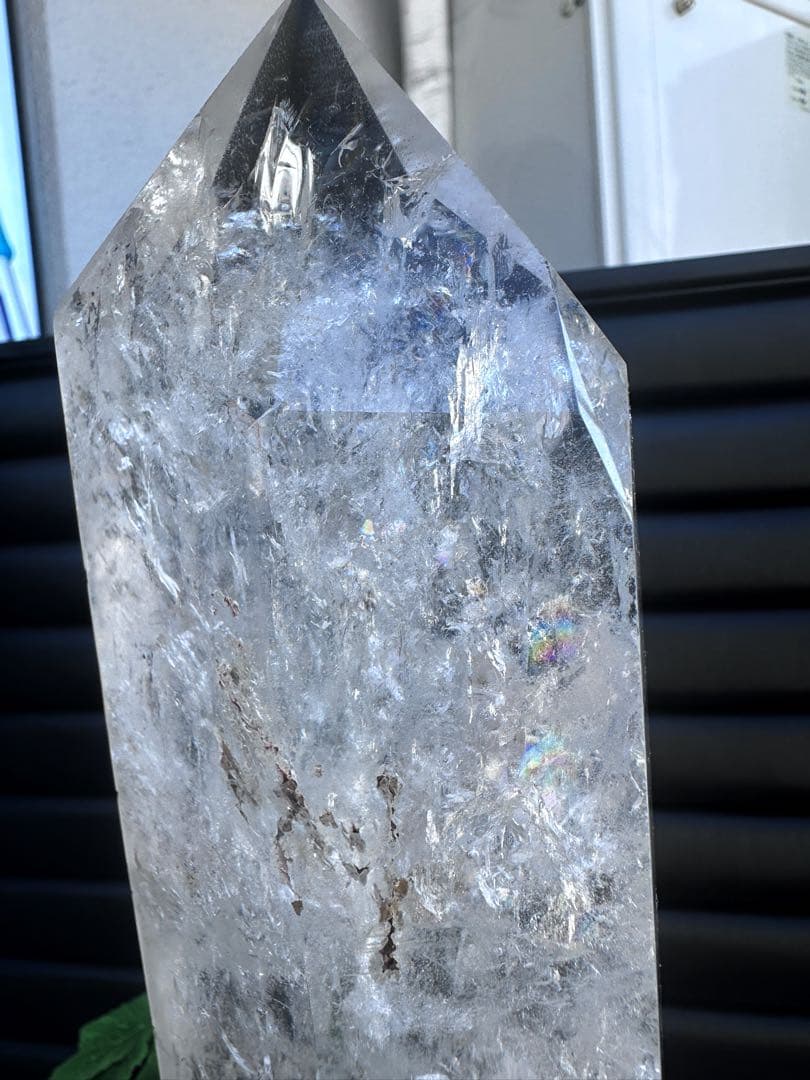 巨大 高品質浄化超強いパワーレインボーヒマラヤクラスターパワーストーンA1101