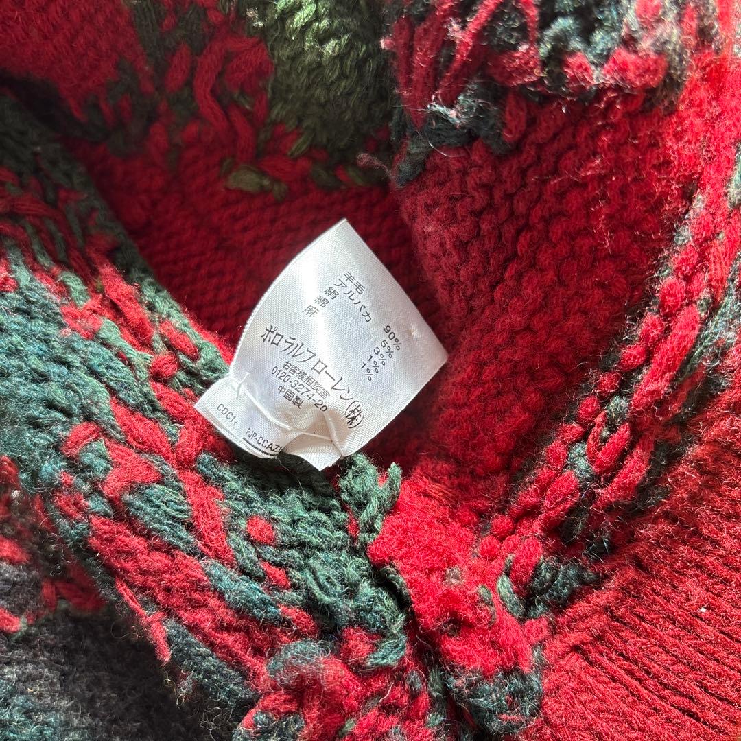 緊急値下げ　90s ポロラルフローレン　ショールカラーパッチワークガウン