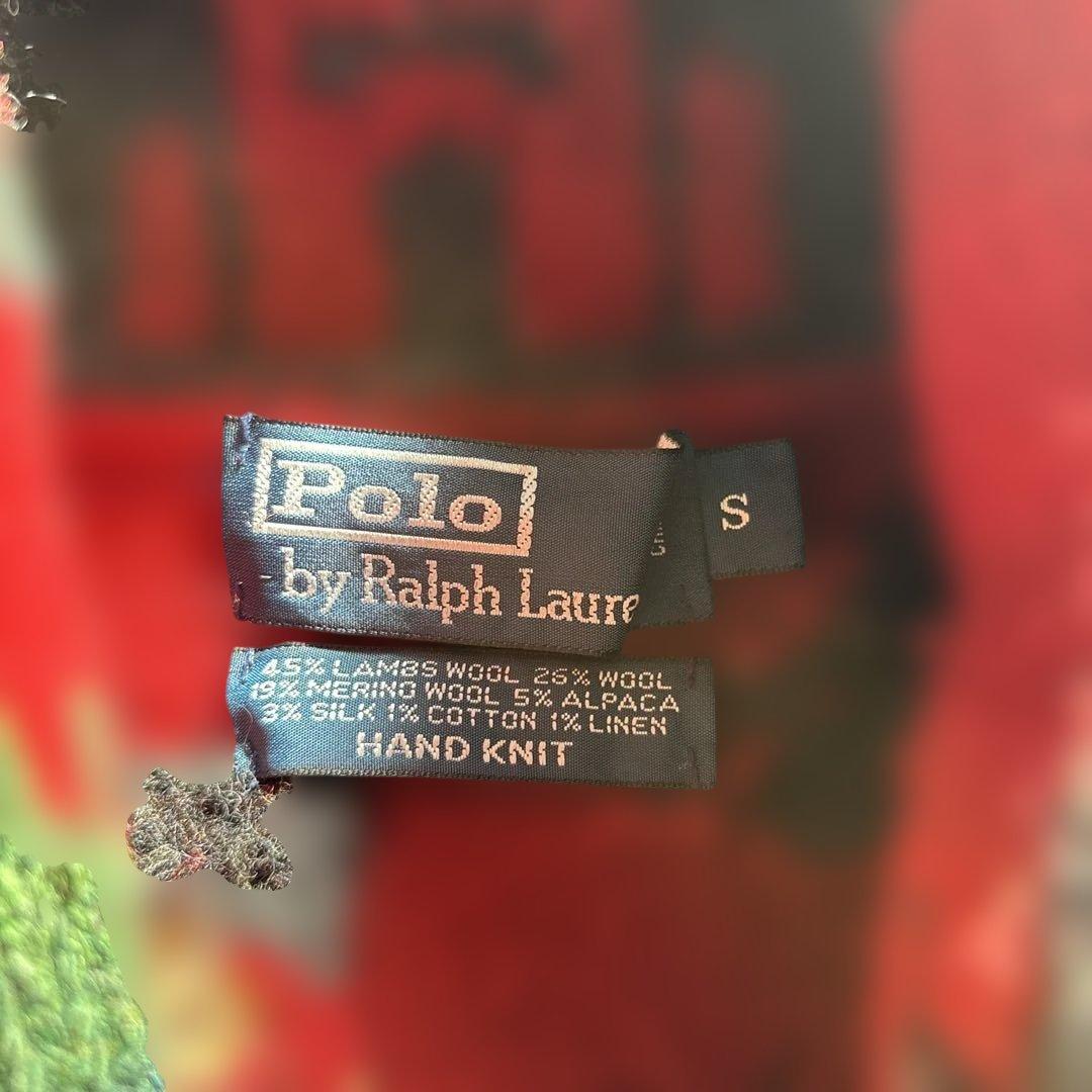 緊急値下げ　90s ポロラルフローレン　ショールカラーパッチワークガウン