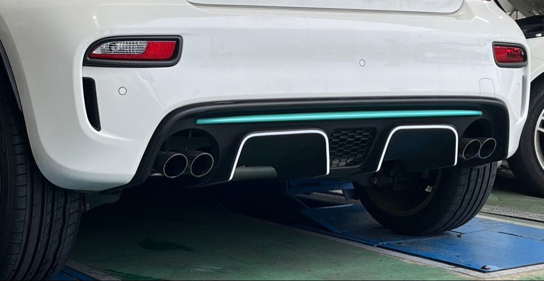 r*f様 アバルト フロント/リア リップ スプリッター