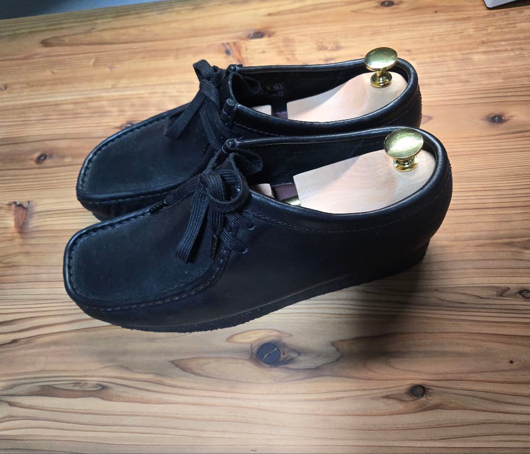 Clarks クラークス ワラビー ブラック　レザー