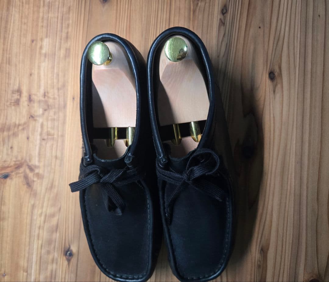 Clarks クラークス ワラビー ブラック　レザー