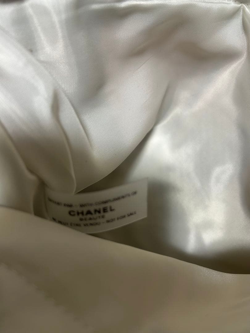 ノベルティ シャネル　ツイードバッグ　シフォン　パール