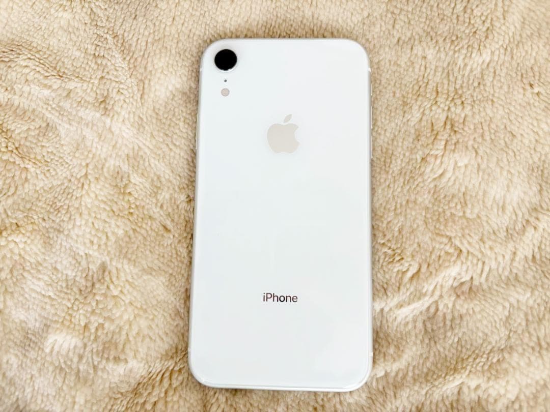 【値下・極美品】iPhoneXR SIMフリー 64GB 白（未使用付属品完備）