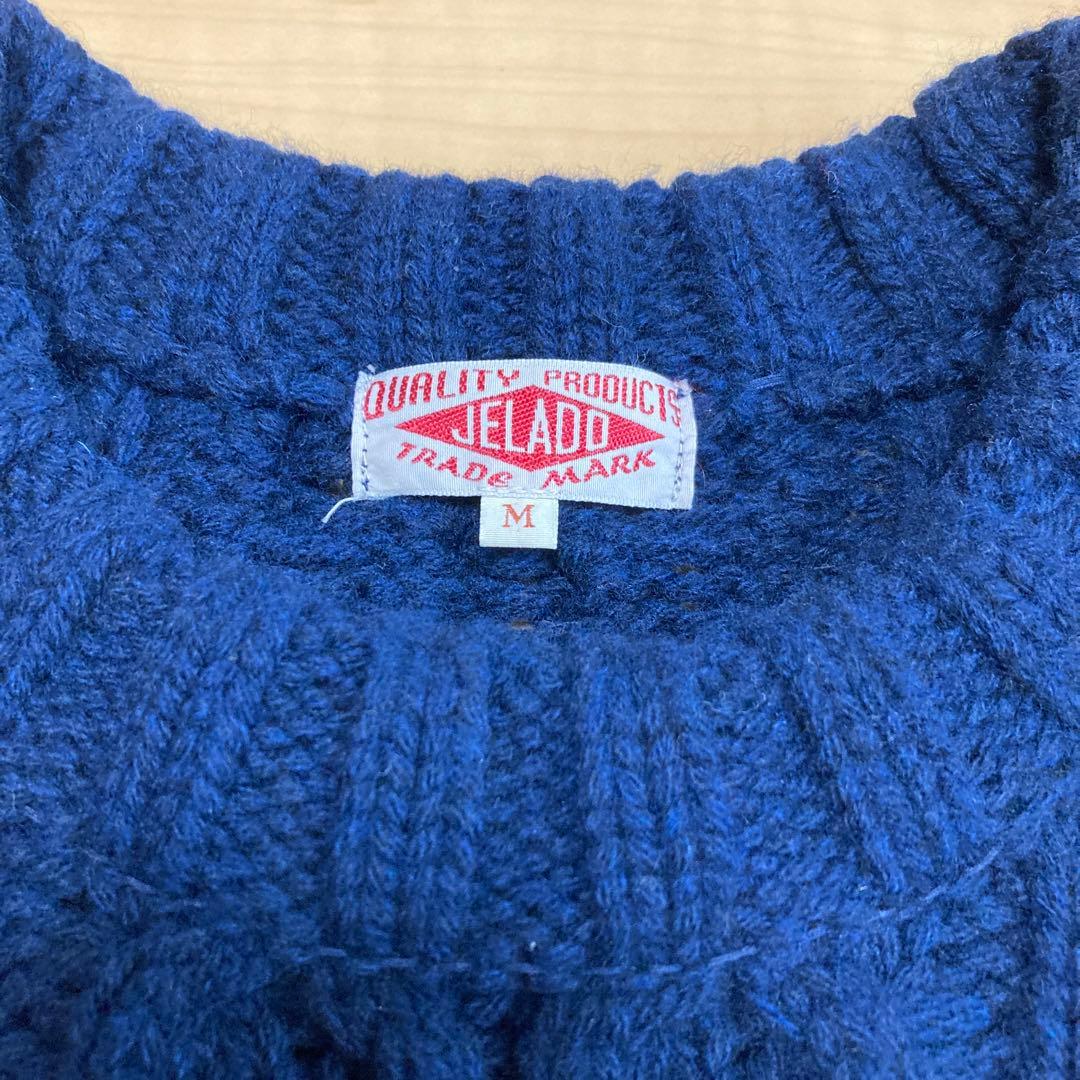 ジェラード　クルーネック ケーブルニットセーター