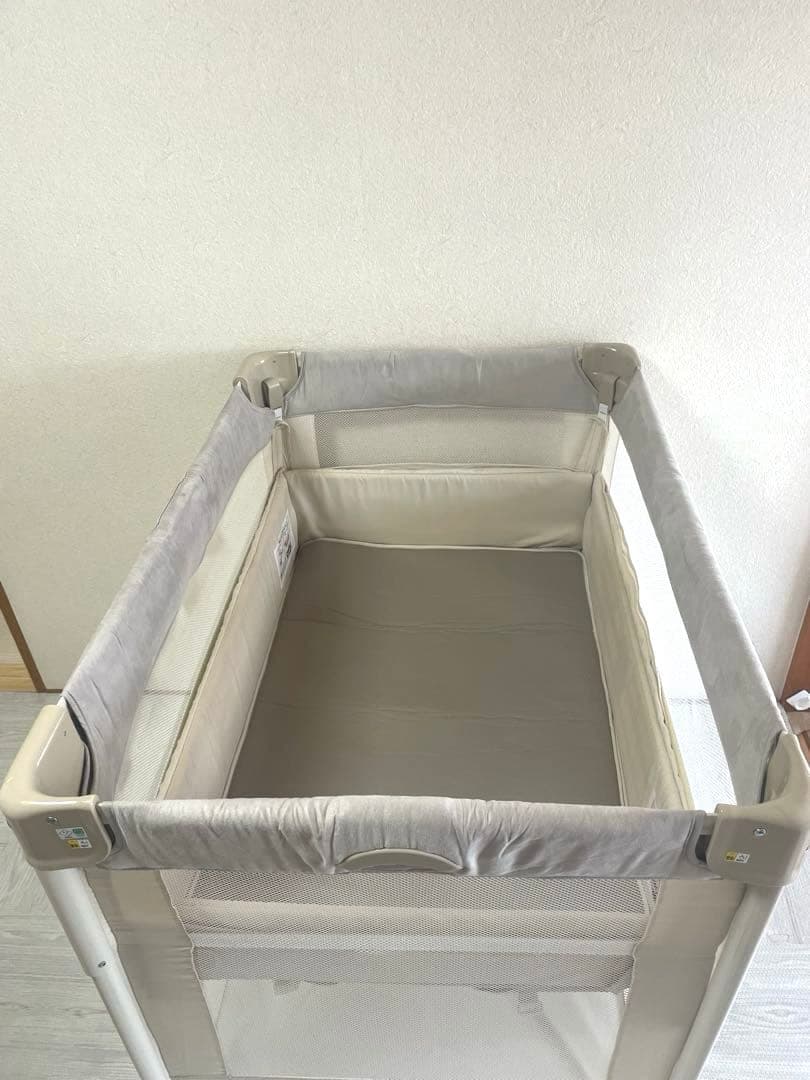 状態良好✨Aprica ココネルエアープラス AB ホワイトグレー　 収納袋付属