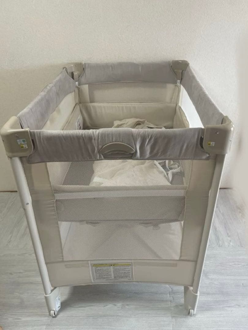 状態良好✨Aprica ココネルエアープラス AB ホワイトグレー　 収納袋付属