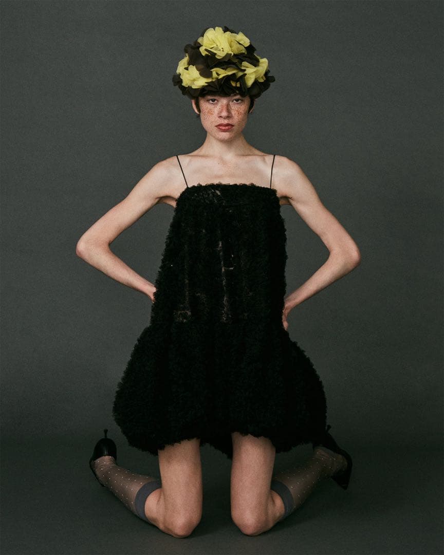 POPPY TULLE BALLOON TUNIC (BLACK) あざぎーにょ