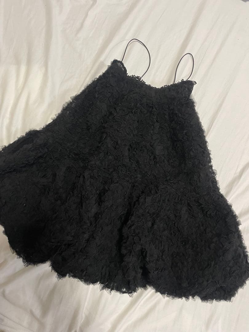 POPPY TULLE BALLOON TUNIC (BLACK) あざぎーにょ