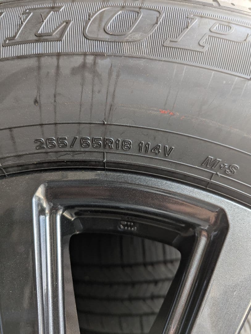 ランドクルーザー250 新車外し　スペアタイヤ1本　265/65R18