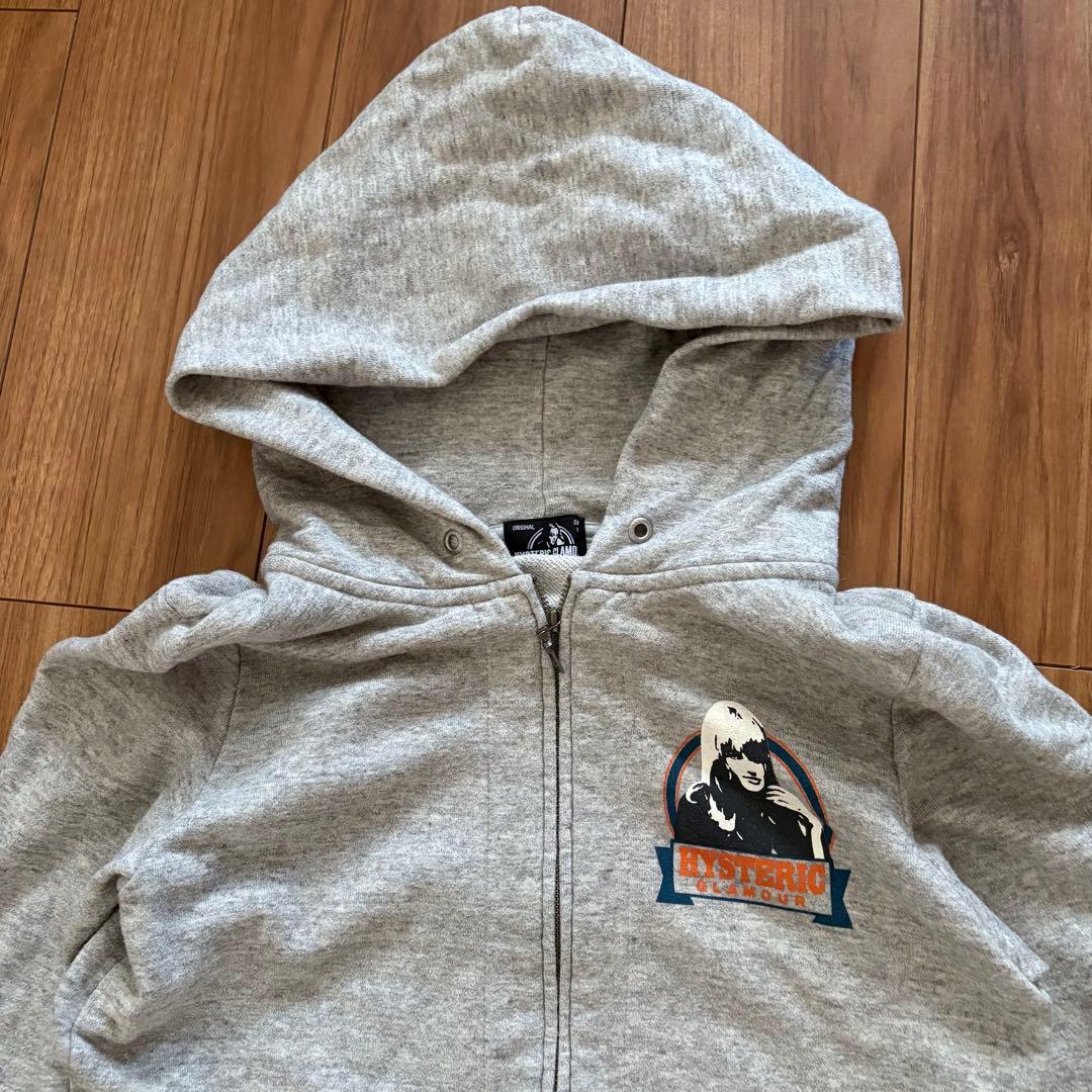 希少 ヒステリックグラマー　ヒスガール　ヴィンテージ　ジップパーカー　Fサイズ