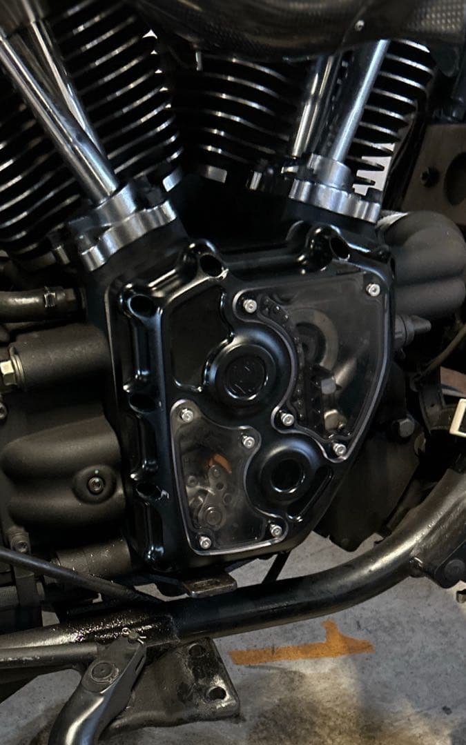 カムカバー　ツインカム　アルミ製 透明窓付き