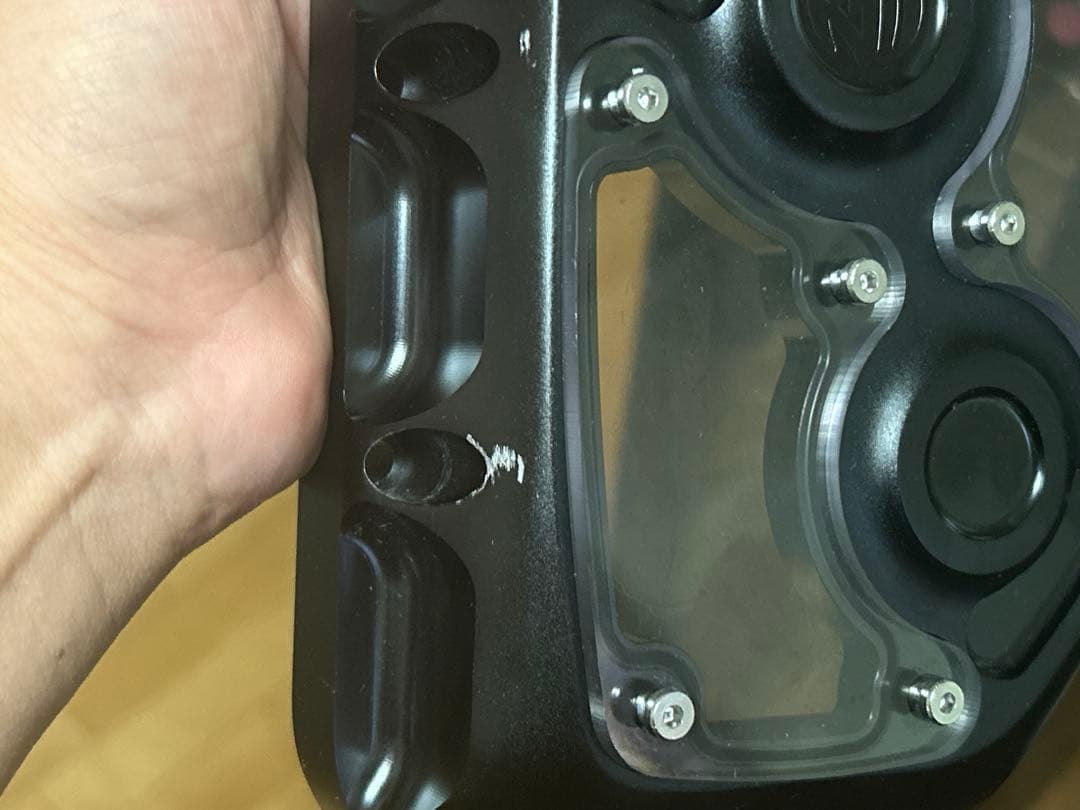 カムカバー　ツインカム　アルミ製 透明窓付き