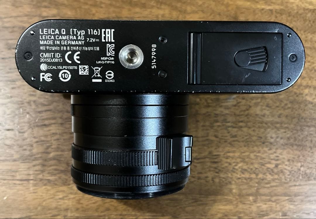 LEICA Q Typ116 black 純正ストラップ付