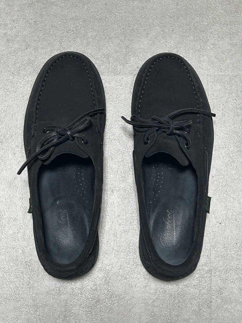 ◆Paraboot/MALO パラブーツ/マロ　別注ブラックスエード6 1/2