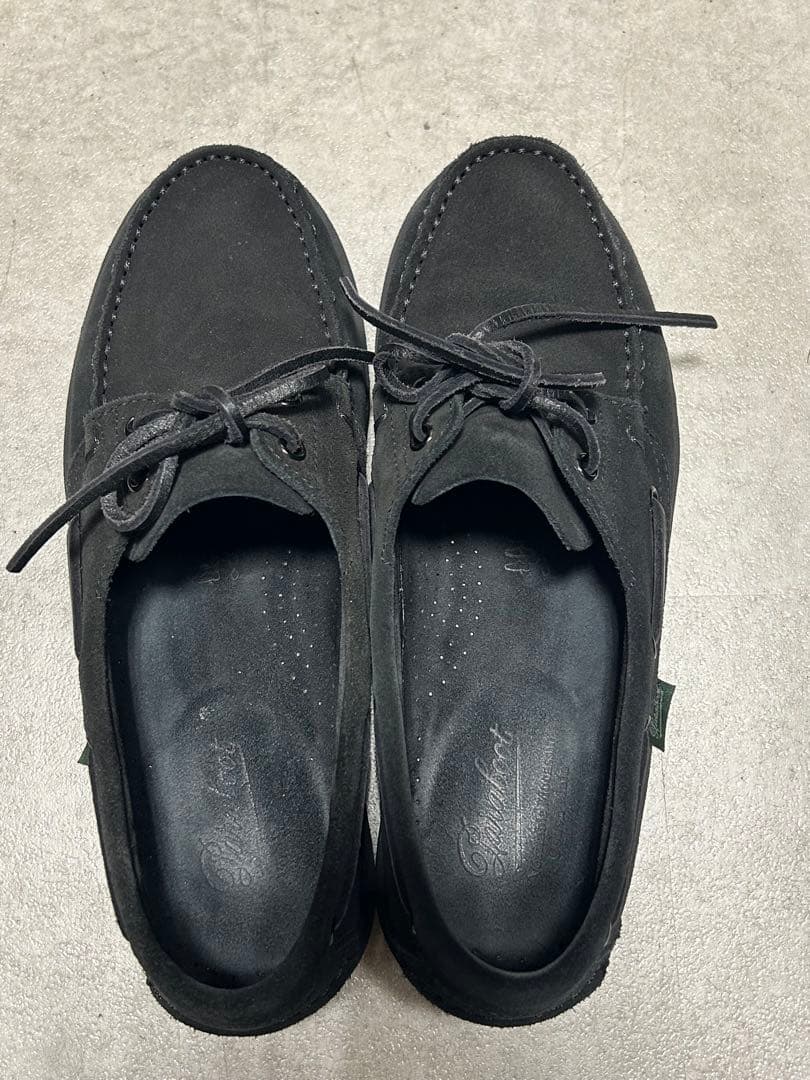 ◆Paraboot/MALO パラブーツ/マロ　別注ブラックスエード6 1/2