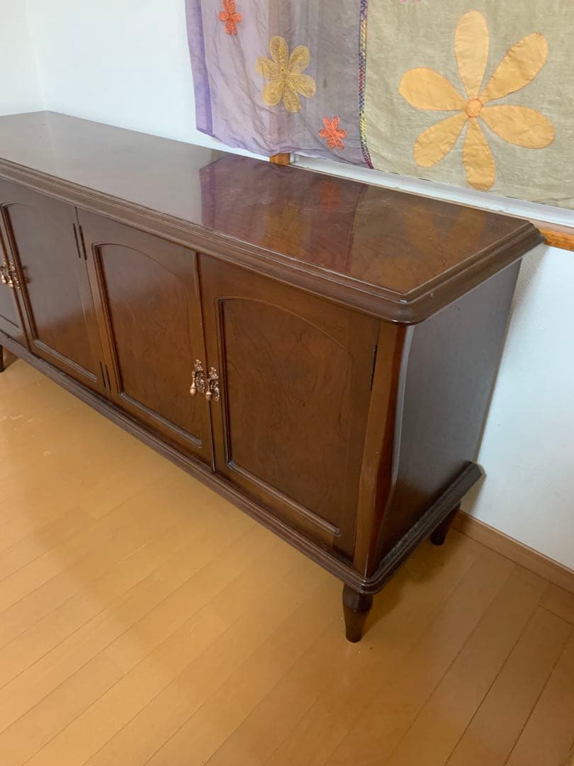 maruni 広島　木製キャビネット 幅約160cm ブラウン