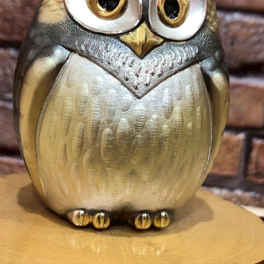 ♥武比古作 TAKEHIKO 純銀 ふくろう 置物 SILVER999 ケース付