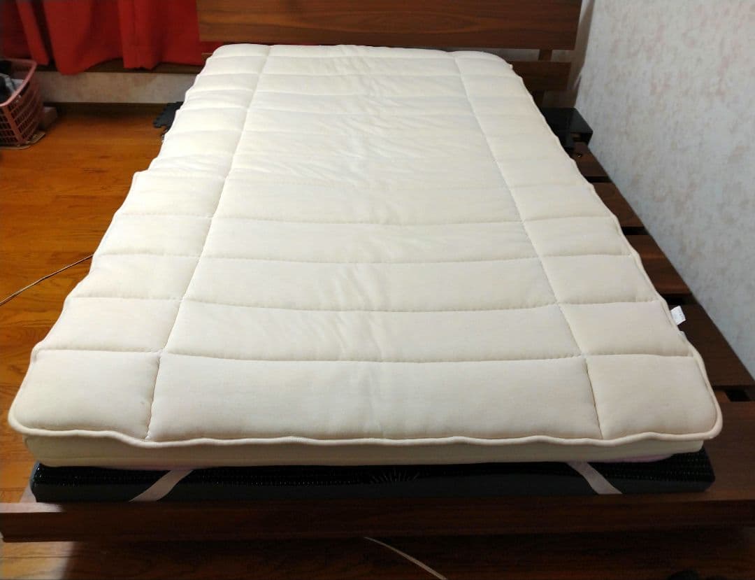 眠りのプロショップサワダ ビラベック リネン麻付羊毛ベッドパッド　セミダブル