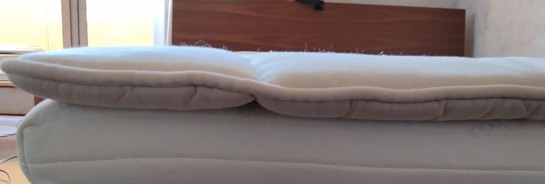 眠りのプロショップサワダ ビラベック リネン麻付羊毛ベッドパッド　セミダブル