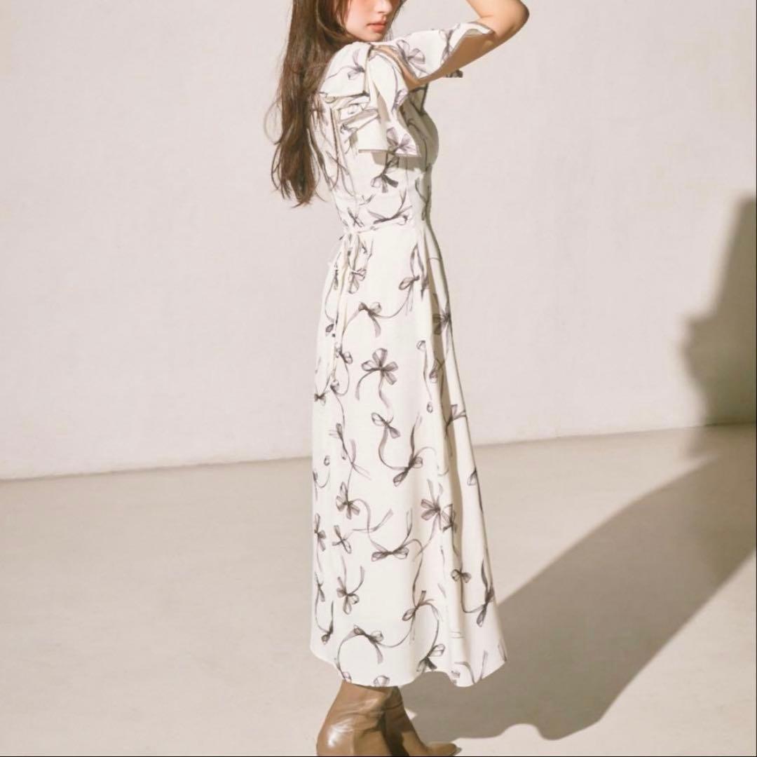 SNIDEL sustainableリボンプリントワンピース PBEG 2