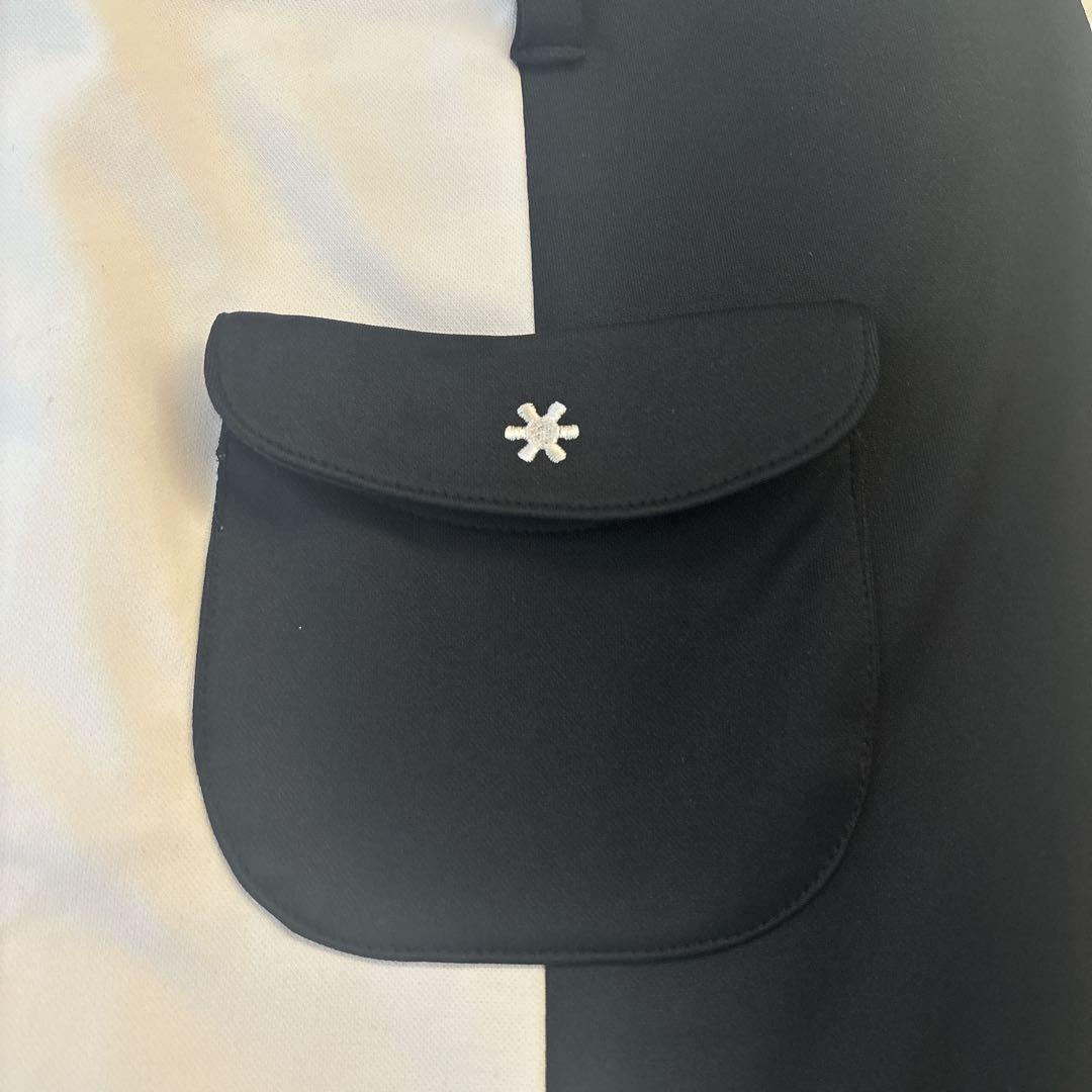 【美品】 ハチヤーズ 8YARDS スカート ゴルフウェア 黒×白 L 裏起毛