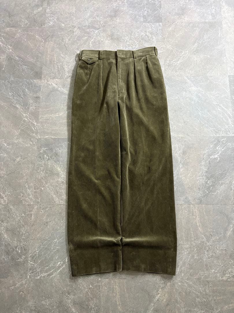 パンツ 90s J.PRESS 2tuck corduroy pants olive