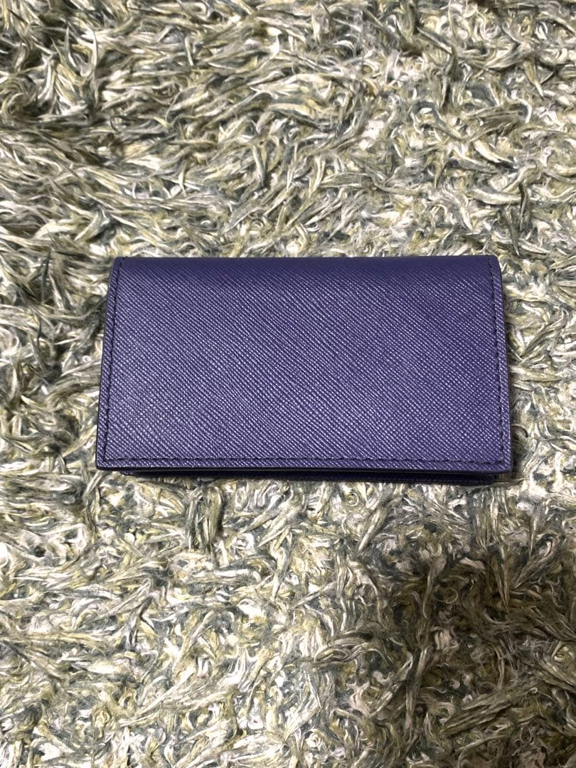 MARNI ネイビー レザー 名刺入れ