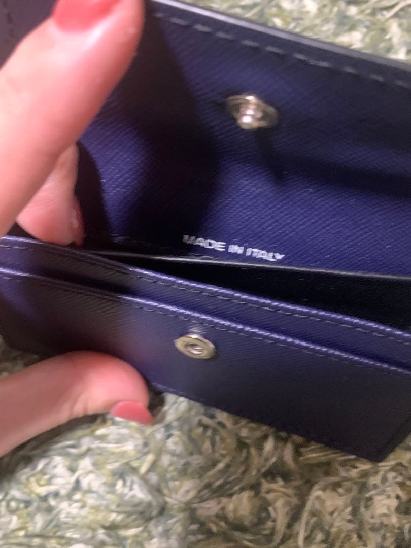 MARNI ネイビー レザー 名刺入れ