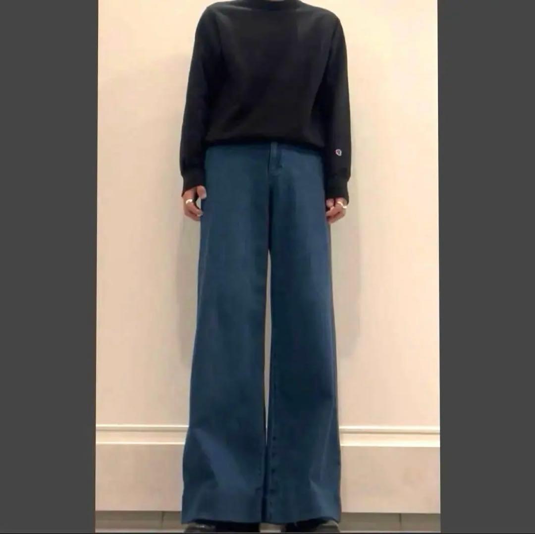 ヴィンテージ ワイド フレア デニム ブルー