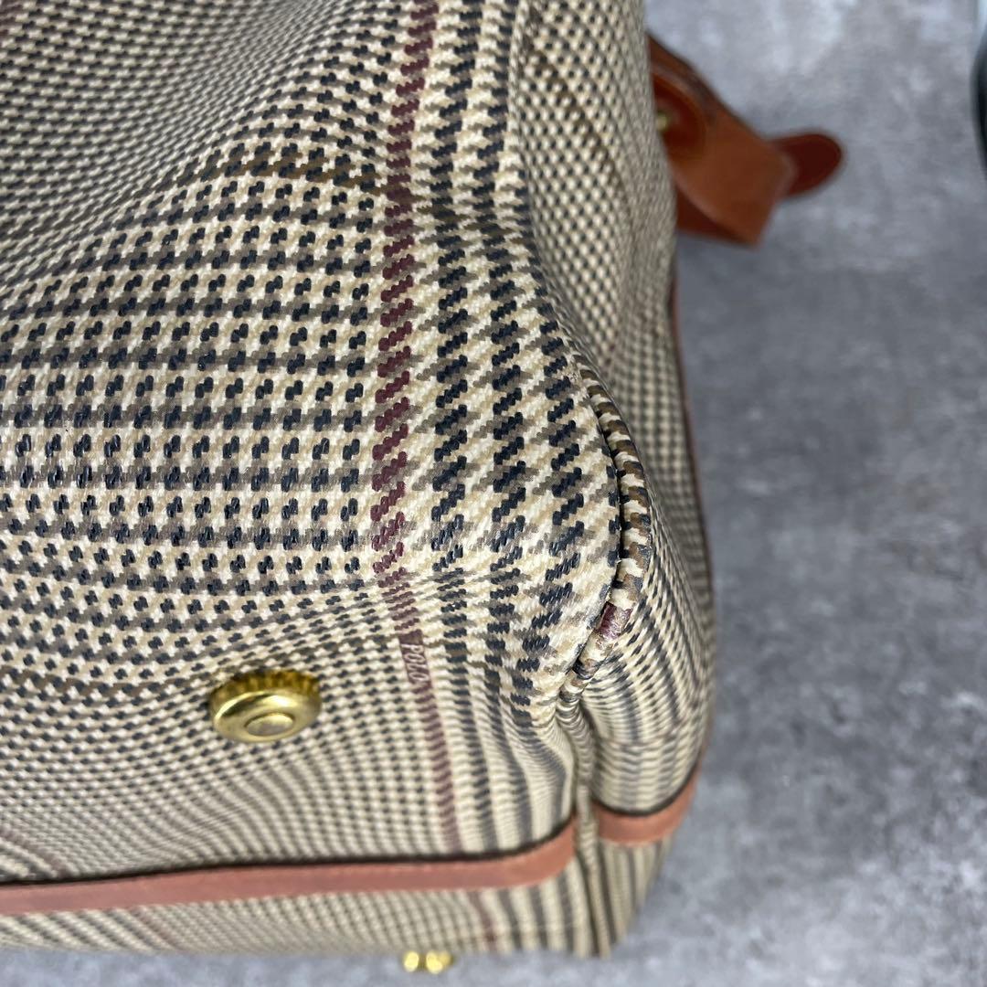 極美品 ヴィンテージ ポロラルフローレン 千鳥格子 チェック ボストンバッグ