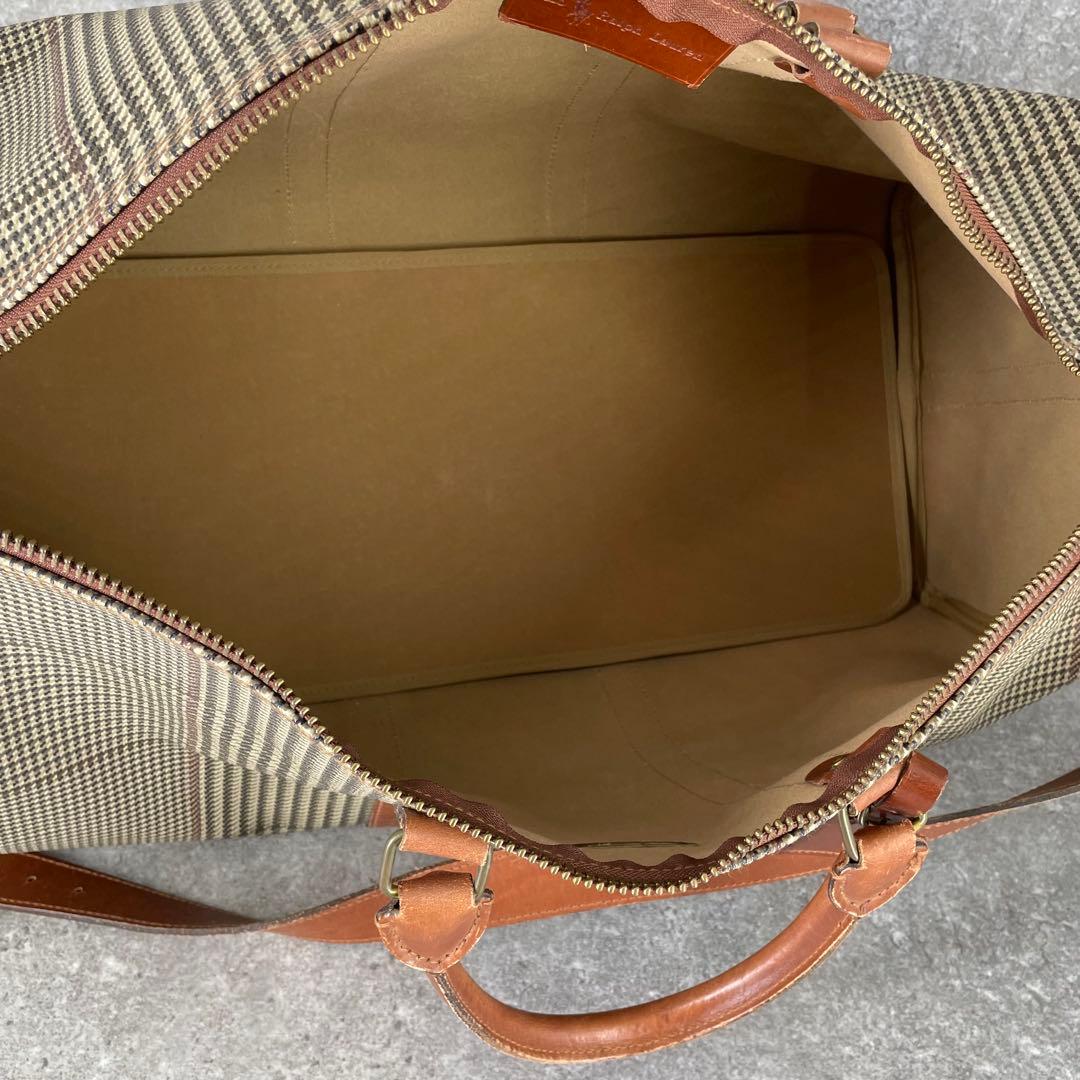 極美品 ヴィンテージ ポロラルフローレン 千鳥格子 チェック ボストンバッグ