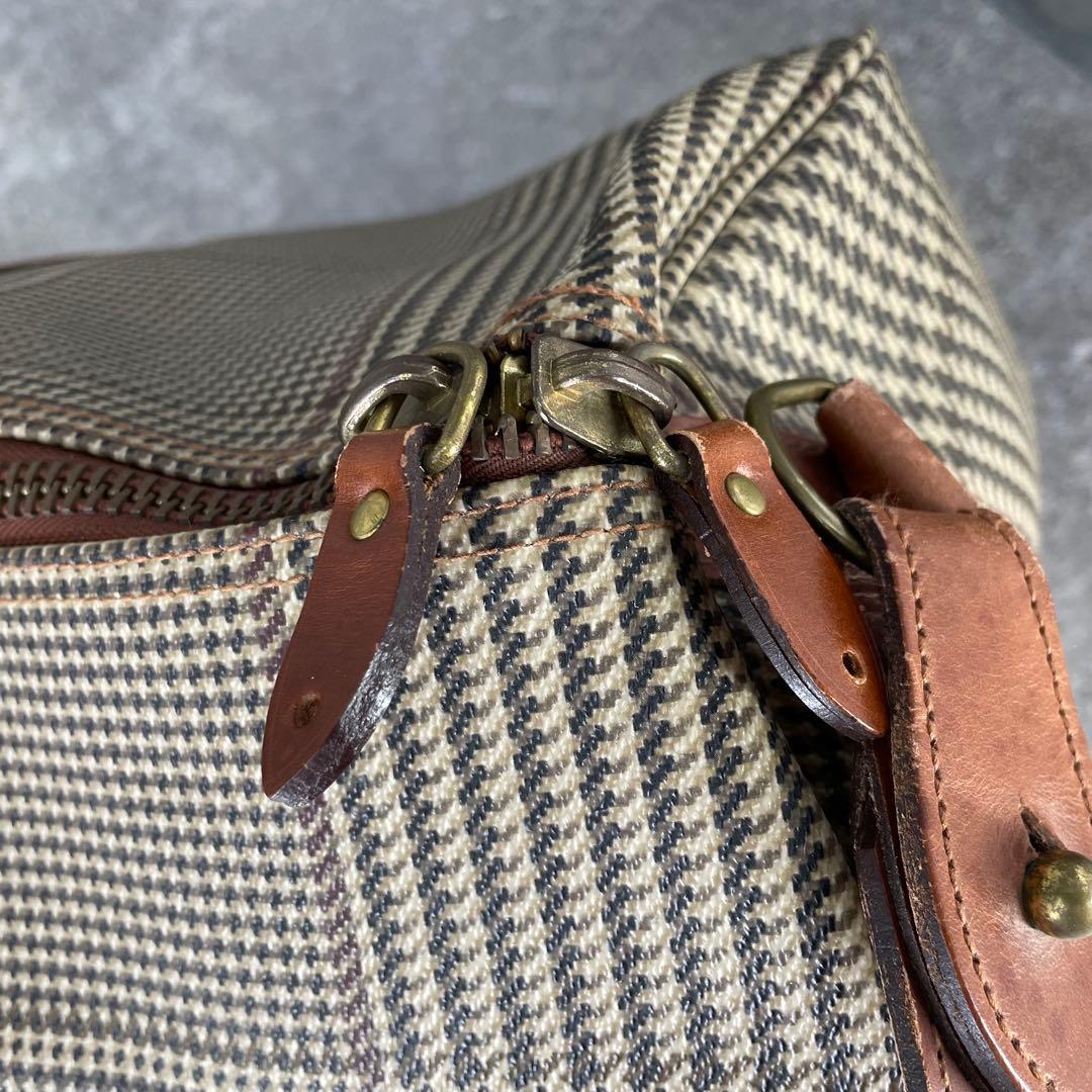 極美品 ヴィンテージ ポロラルフローレン 千鳥格子 チェック ボストンバッグ