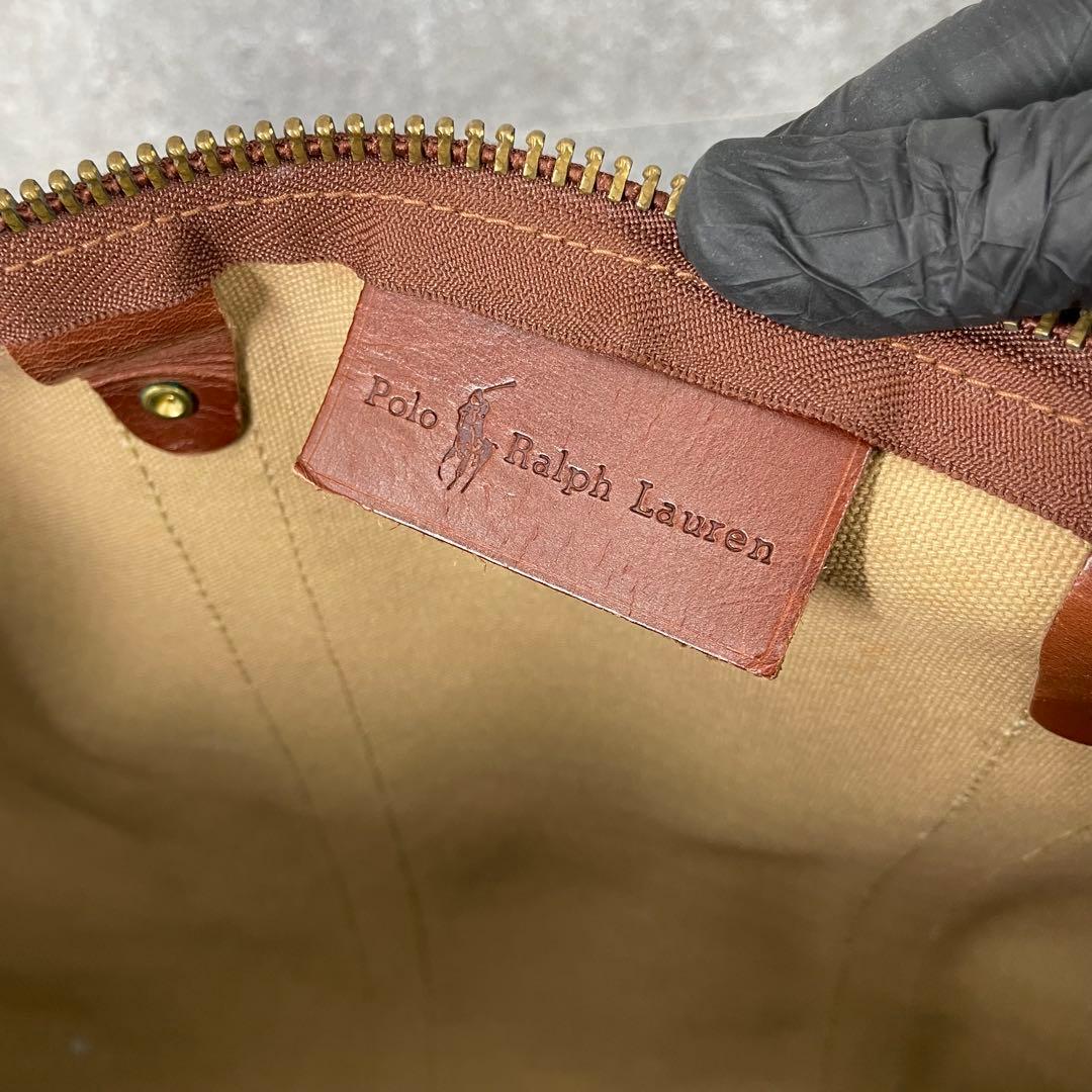 極美品 ヴィンテージ ポロラルフローレン 千鳥格子 チェック ボストンバッグ