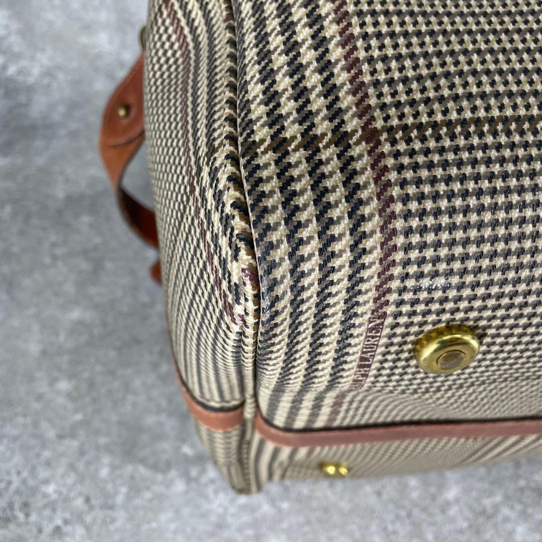 極美品 ヴィンテージ ポロラルフローレン 千鳥格子 チェック ボストンバッグ