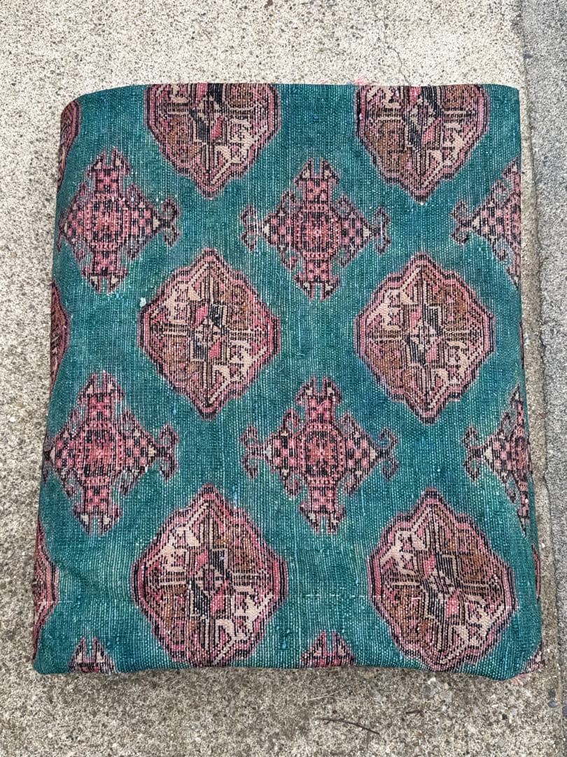 ペルシャ トルクメン ブハラ アンティーク 手作りラグ 302X354