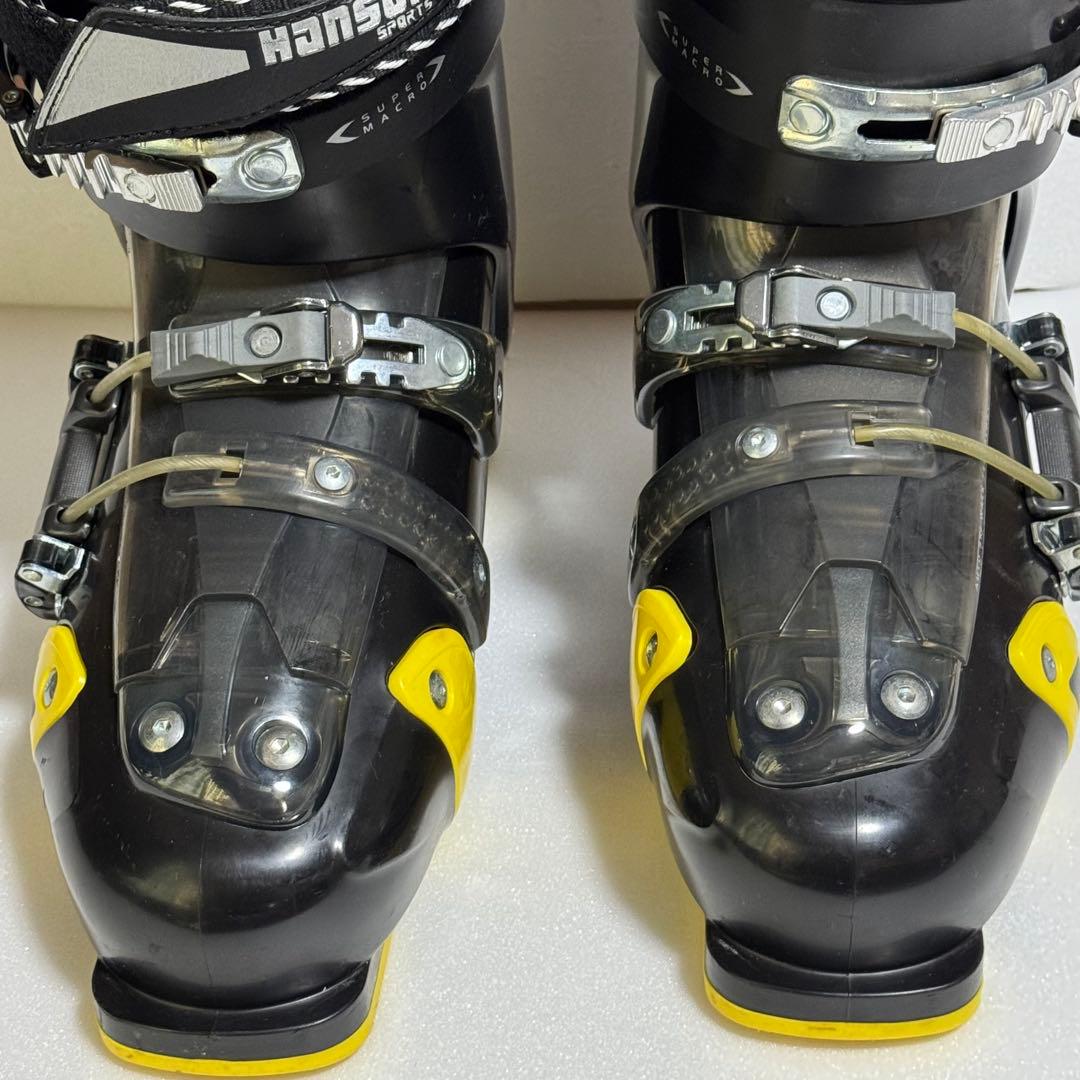 27-27.5cmHanson Spyder 80 スキー靴 ブラック/イエロー