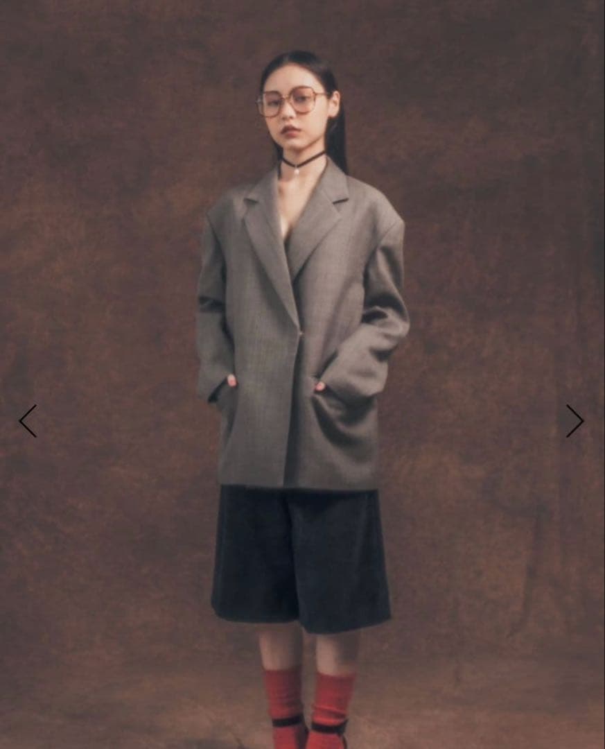 【MaCO 】セーラーカラー テーラードジャケット つけ襟 オーバーサイズ