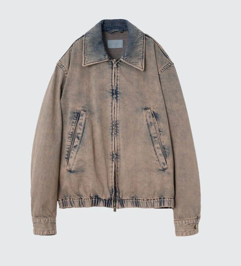 YOKE ブリーチ&オーバーダイデニムジャケット サイズ3　25ss