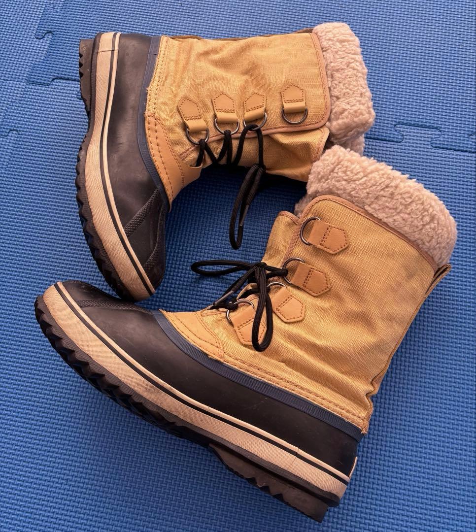 SOREL 防水ブーツ ブラック/ベージュ ファミリー3点セット